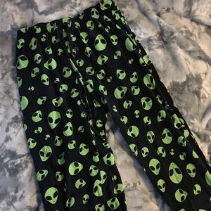 cute alien pajama bottoms